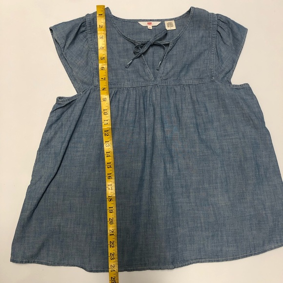 Levi’s Rachel Flutter - sleeveless top blouse size M - Picture 7 of 11